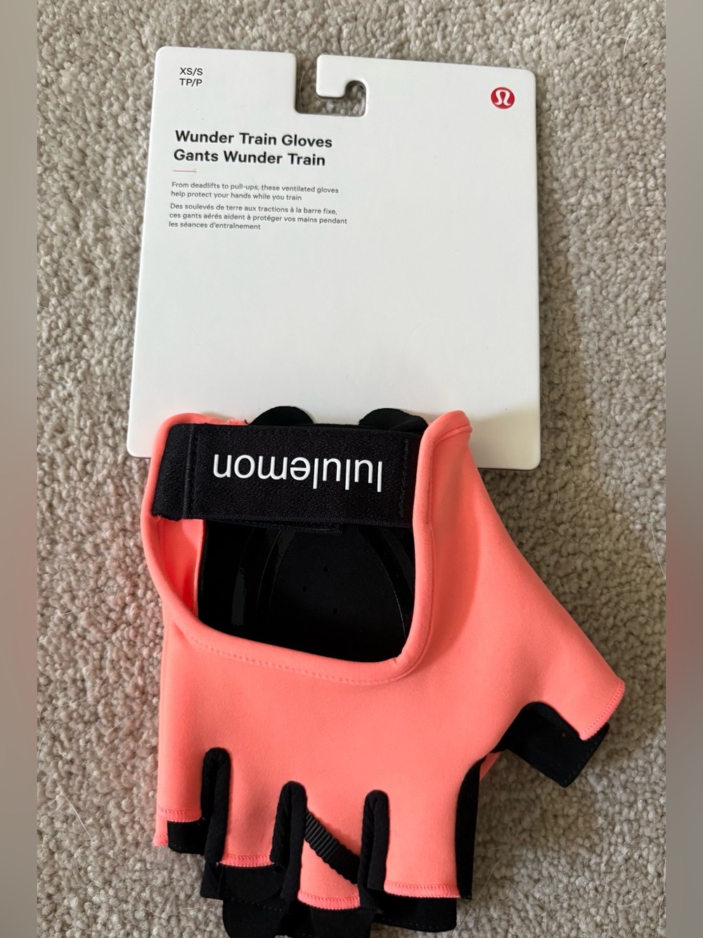 lululemon athletica Wunder Train Gloves — XS/S Women’s Training Gloves